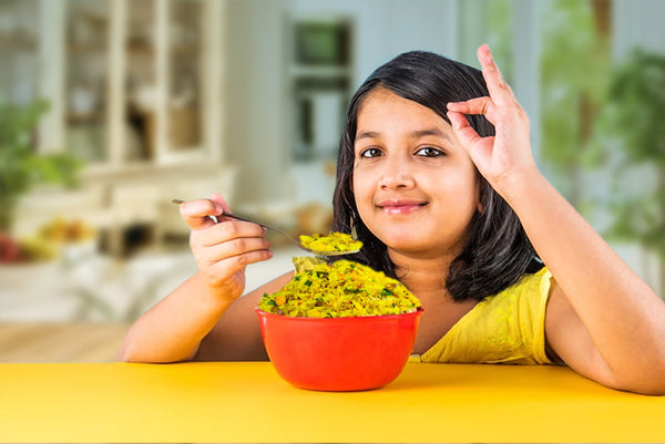 Healthy and balanced poha recipe for kids