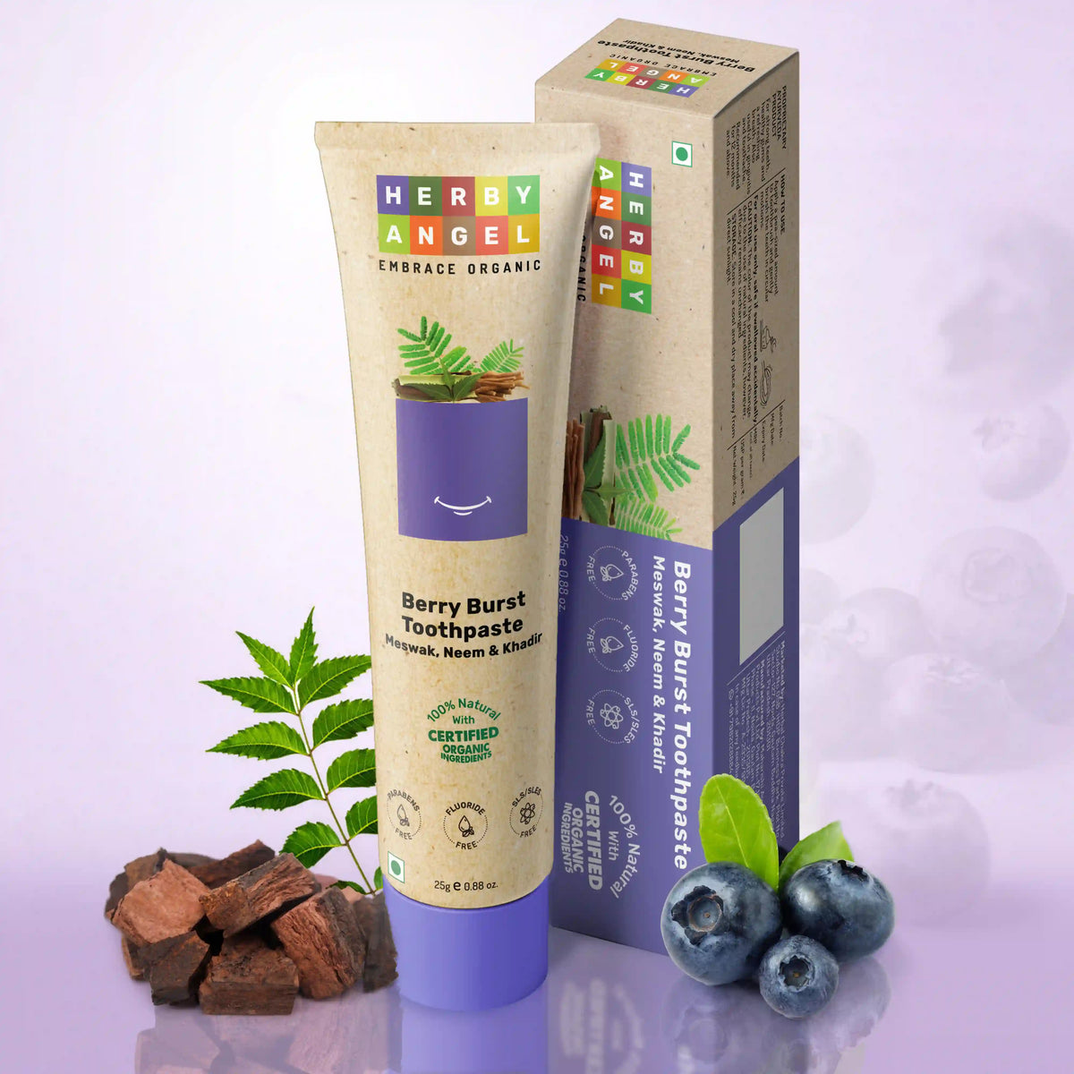 Herby Angel Berry Burst Toothpaste: Organic Care for Baby's Teeth ...
