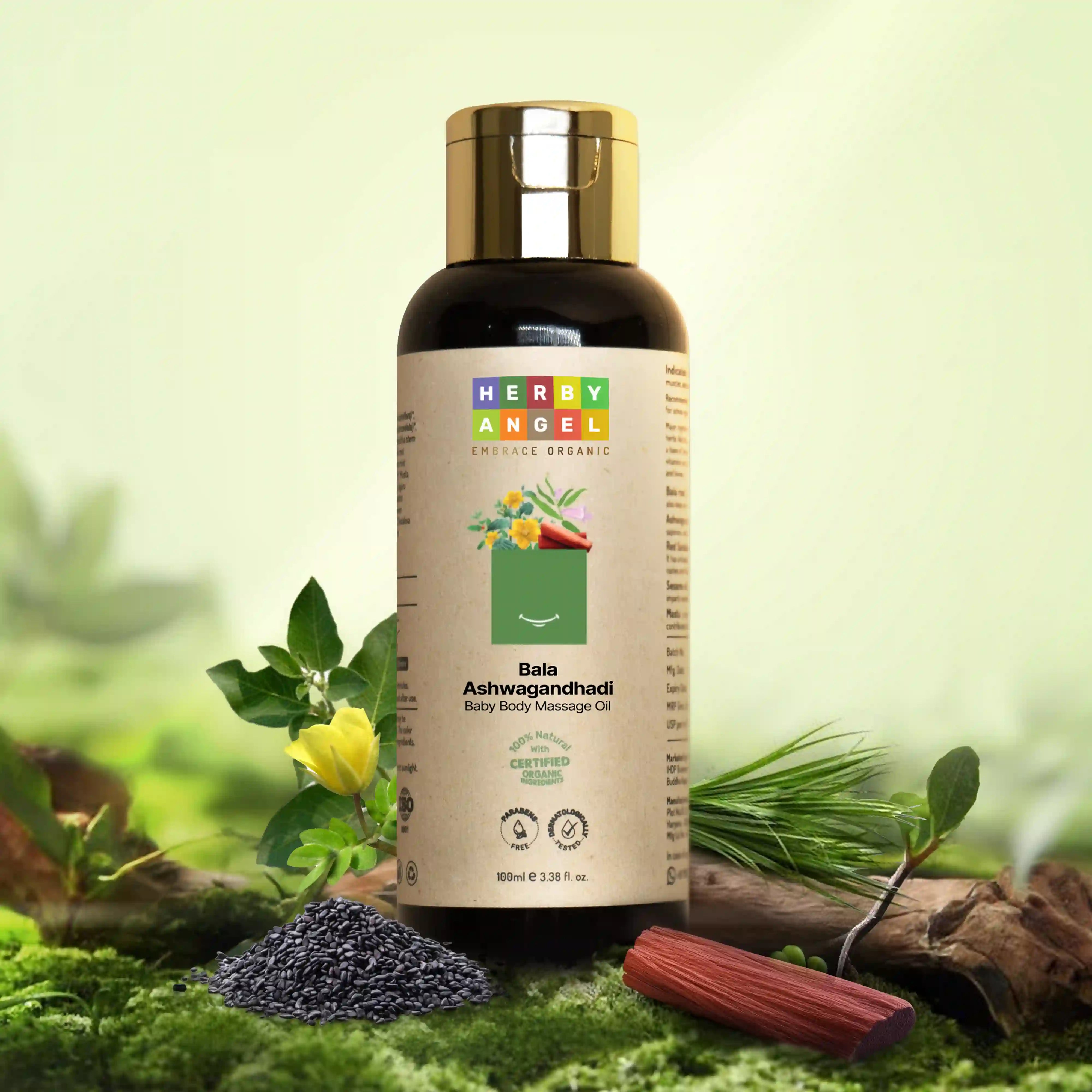 Bala Ashwagandhadi Baby Body Massage Oil