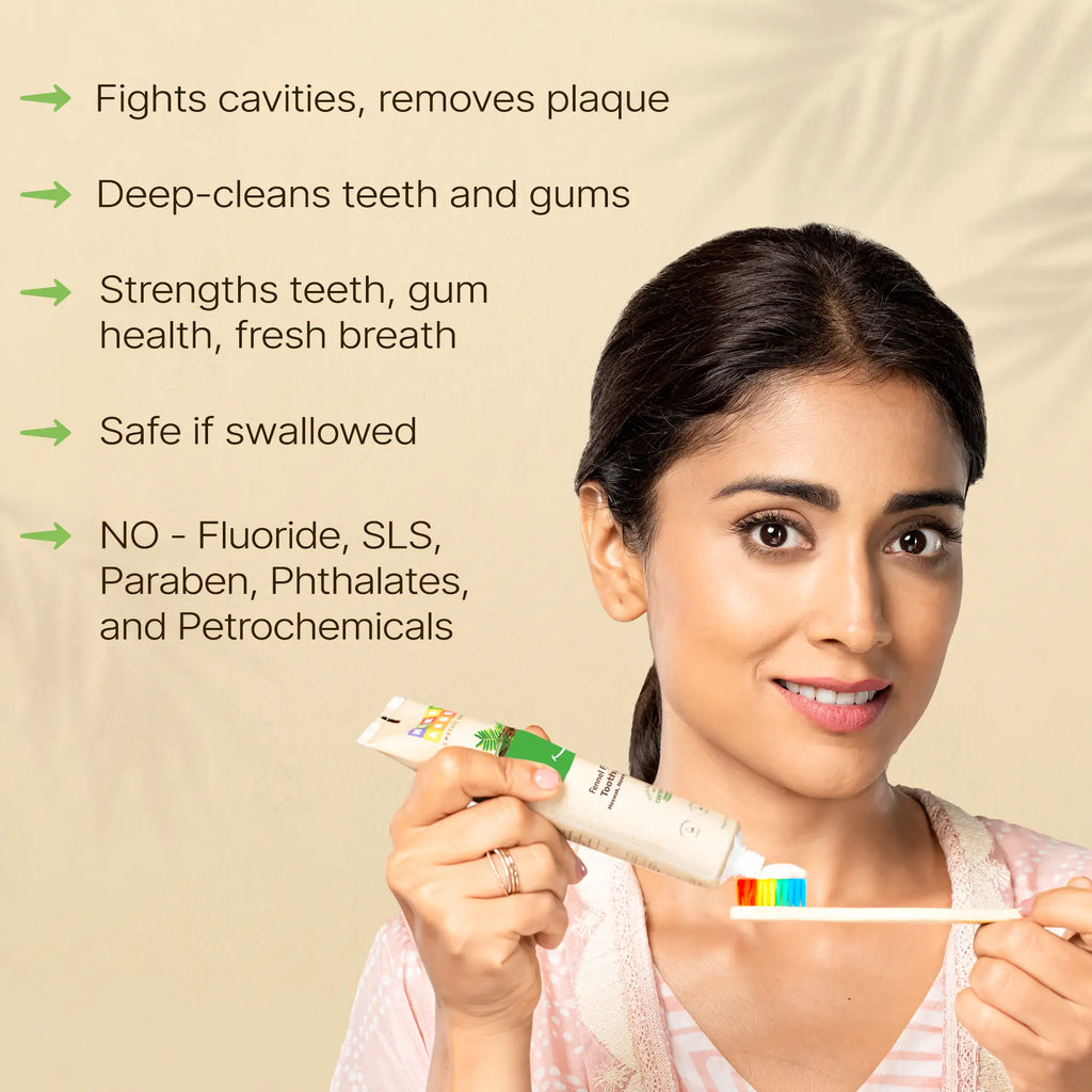 Herby Angel Fennel Fresh Toothpaste Organic Care for Strong Teeth