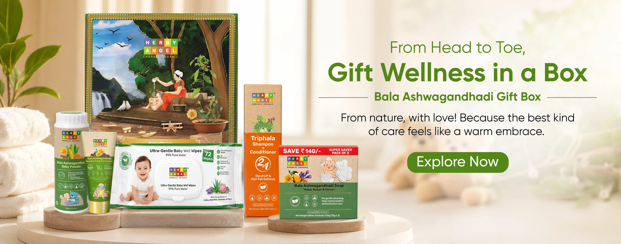 From head to toe — gift wellness in a box: the Bala Ashwagandhadi Gift Box