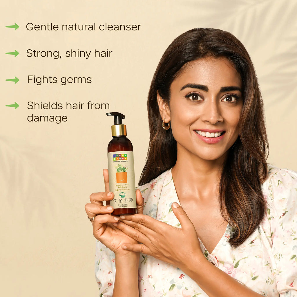 Herby Angel Triphala Hair Cleanser Organic, Nourishing & Gentle Scalp