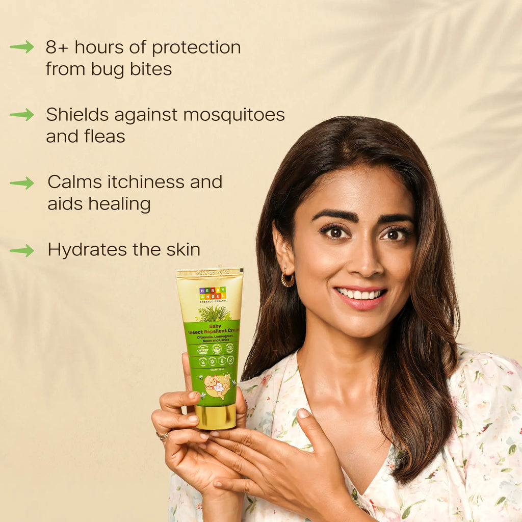 Herby Angel Organic Insect-Repellent Cream: 3-Way Protection ...