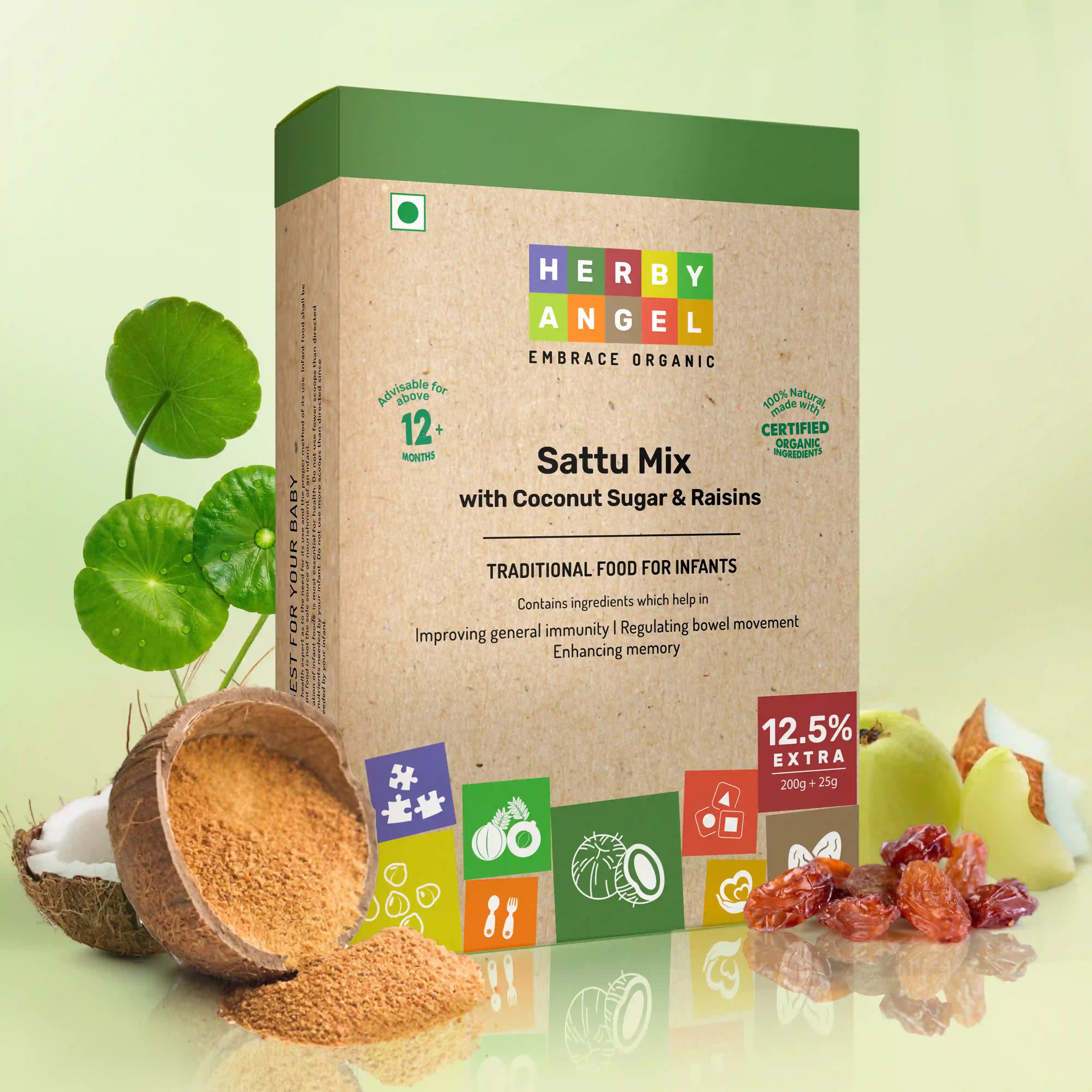 Sattu Mix with Coconut Sugar & Raisins