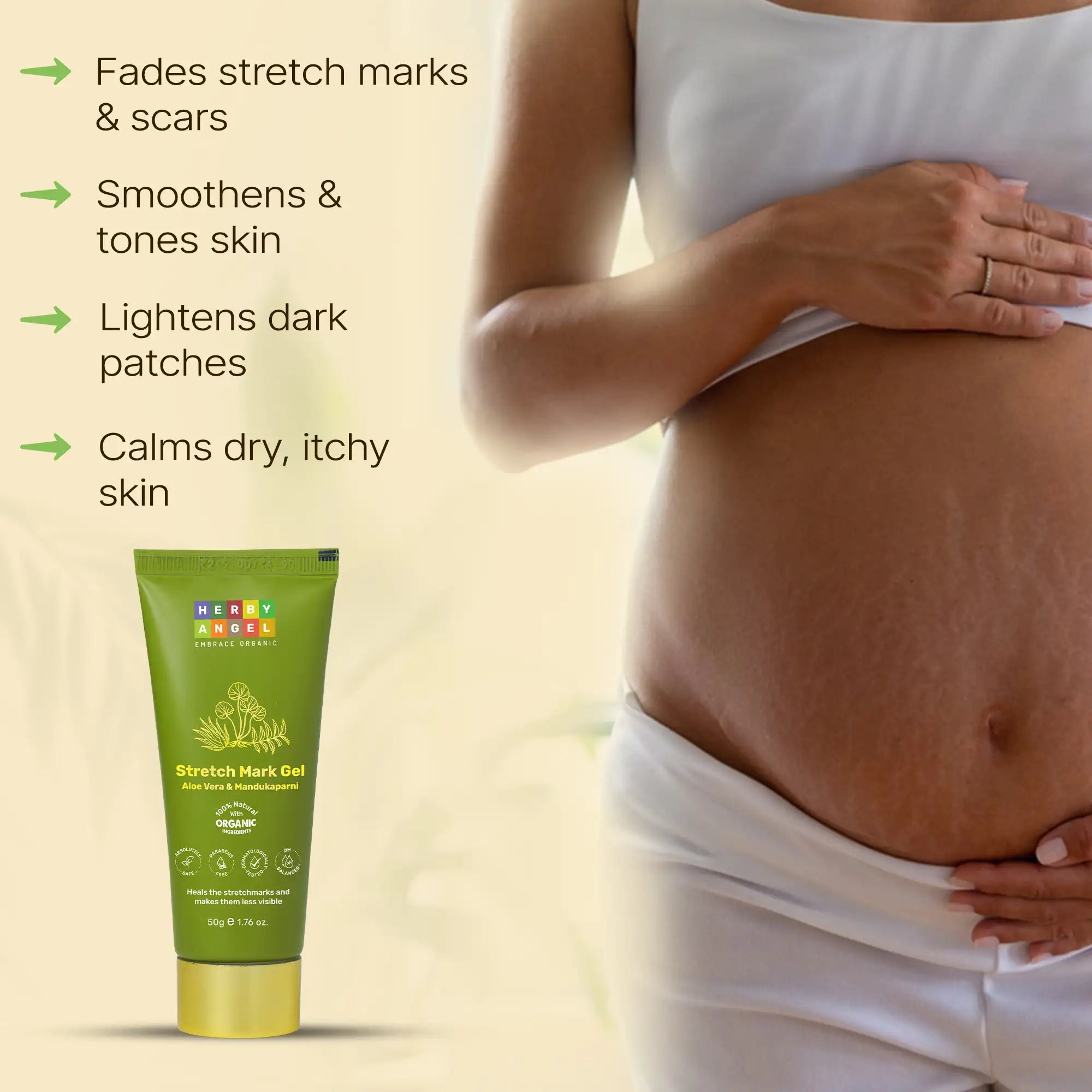 aloe vera plant on stretch marks Stretch Mark Gel – herbyangel.com